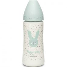 Biberon Hygge Baby lapin vert (360 ml)  par Suavinex