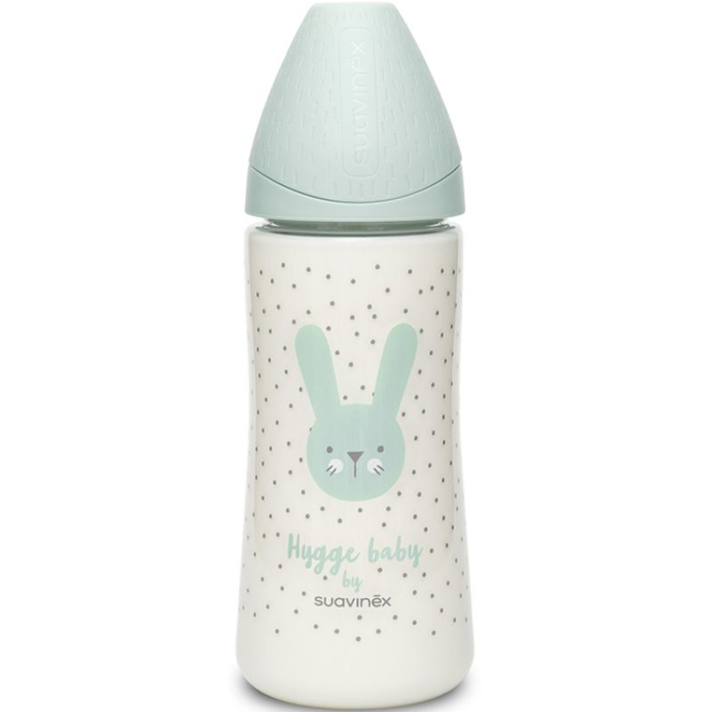 Biberon Hygge Baby lapin vert (360 ml) Suavinex