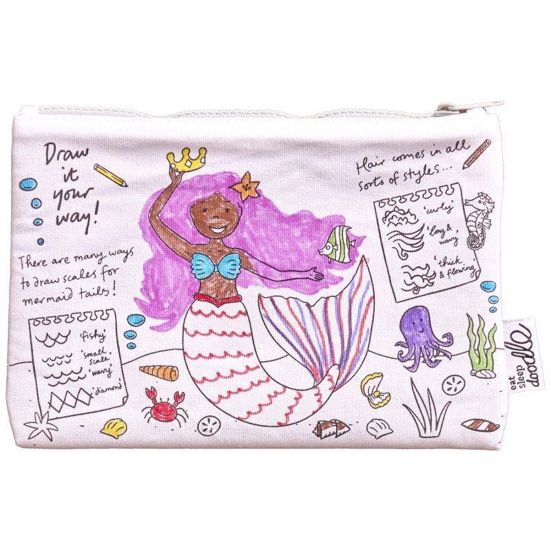 Trousse à colorier lavable et réutilisable Sirènes avec 10 feutres Eatsleepdoodle Produit 3