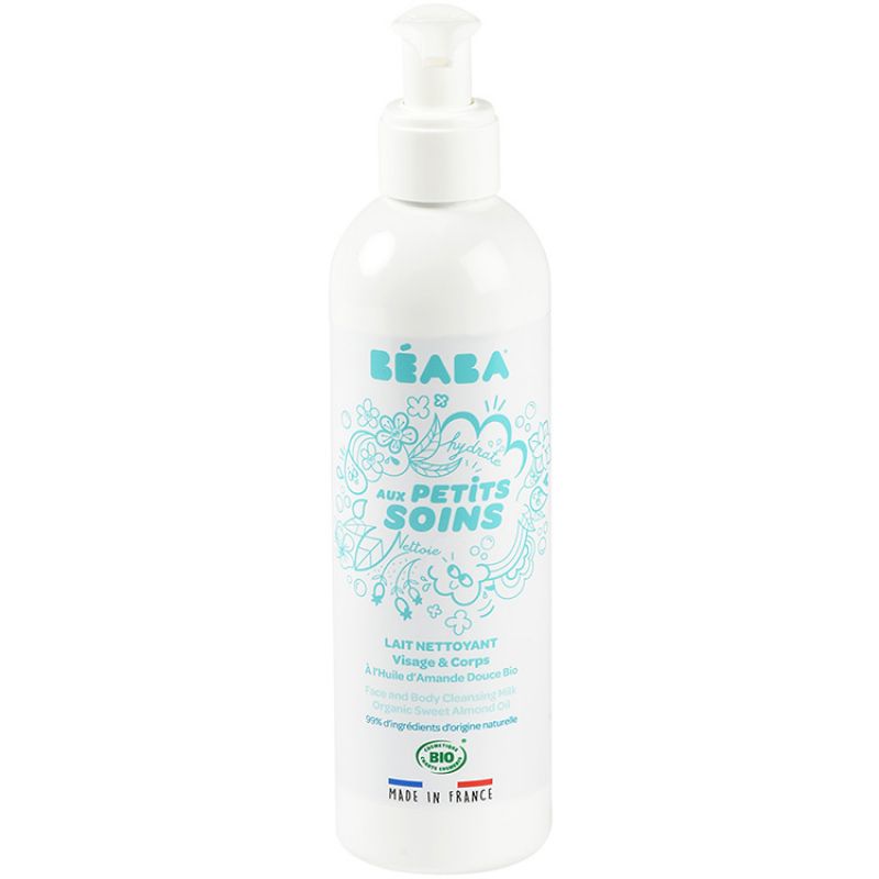 Lait nettoyant visage et corps à l'Huile d'amande douce bio (250 ml) Béaba