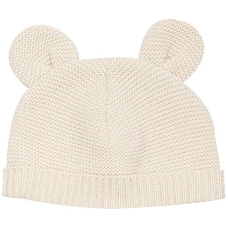 Bonnet Ours en maille Sable (0-1 mois) Trois Kilos Sept Produit 1