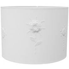 Suspension Fleurs au crochet blanc (40 cm de diamètre)  par Taftan