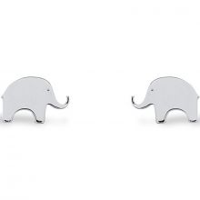 Boucles d'oreilles Nature éléphant (argent 925°)  par Coquine