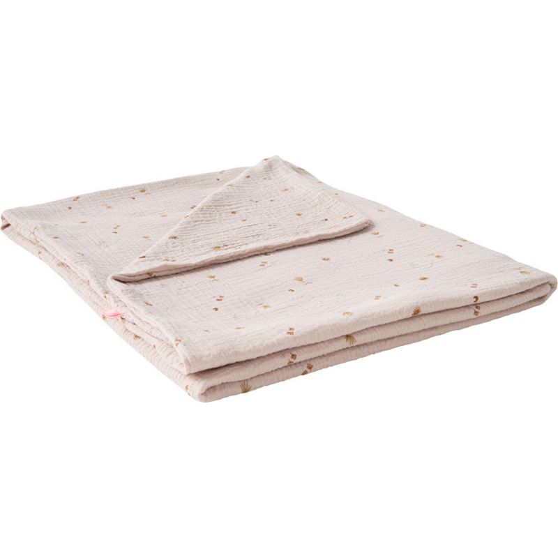 Housse couette en mousseline Bali, Moka & Snow (100x140 cm) - Reconditionné Noukie's Produit 3