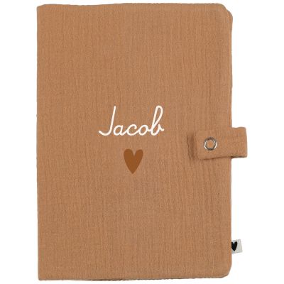 Protège carnet de santé Gaze Camel (personnalisable)