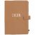 Variation Marron du produit Protège carnet de santé Gaze Camel (personnalisable) de la marque Atelier Wagram