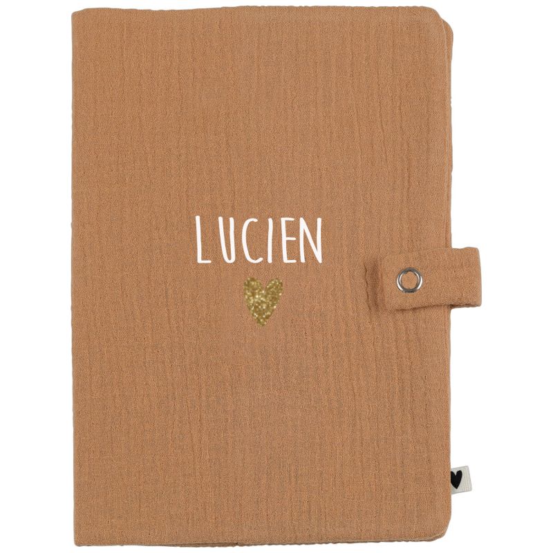 Protège carnet de santé Gaze Camel (personnalisable) Atelier Wagram Produit 1