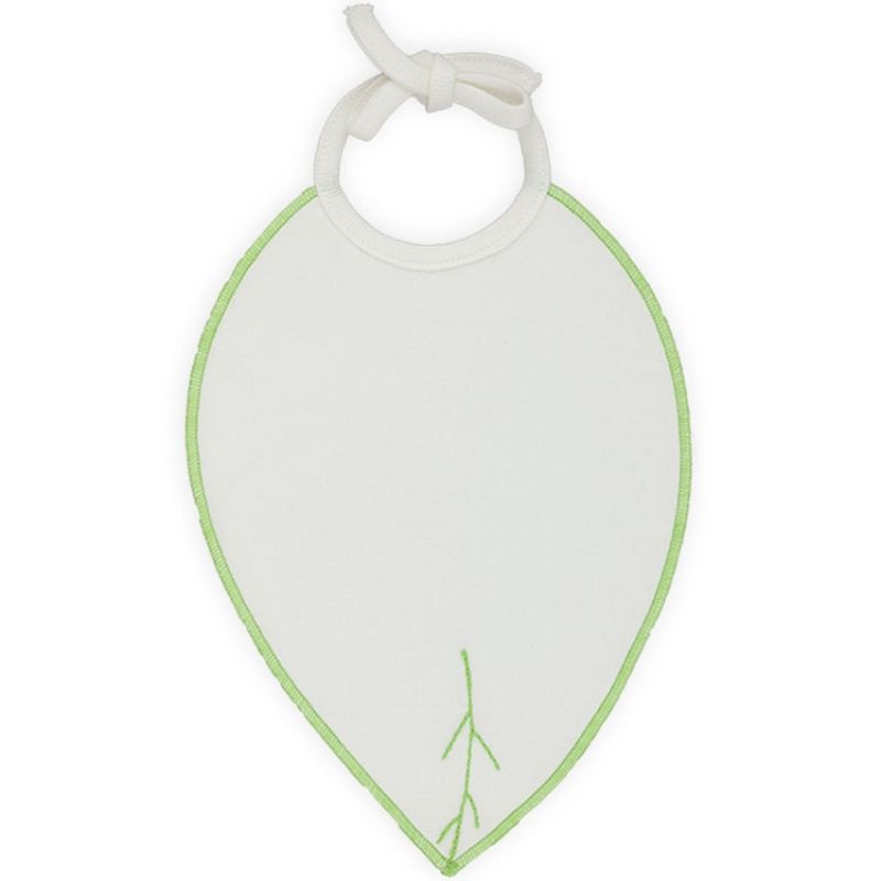 Bavoir à nouer blanc écru coton bio  Graine d'amour