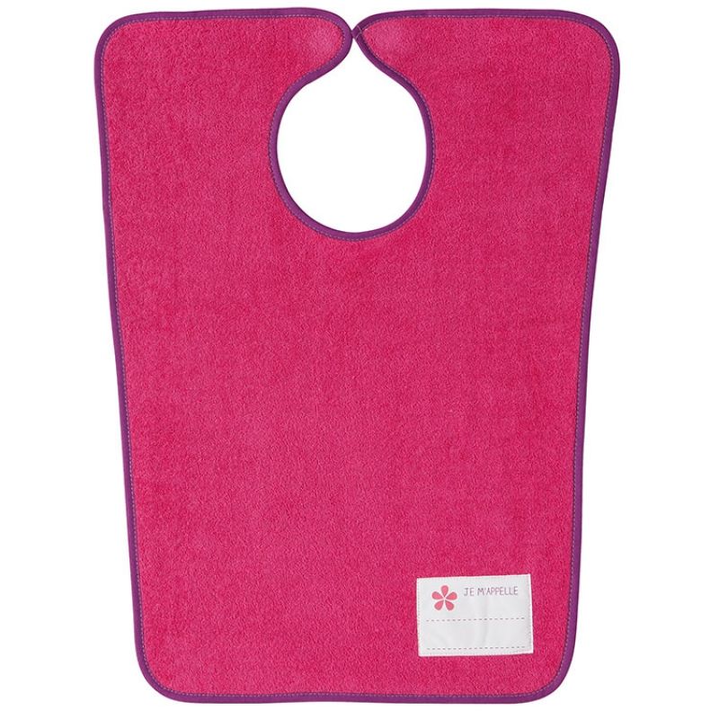 Bavoir aimanté Je m'appelle rose Babycalin