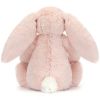 Peluche Bashful Lapin en fleurs Cerise (18 cm)  par Jellycat