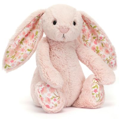 Peluche Bashful Lapin en fleurs Cerise (18 cm)  par Jellycat