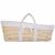 Variation Ecru du produit Couffin moïse naturel avec matelas et habillage jersey écru de la marque Childhome