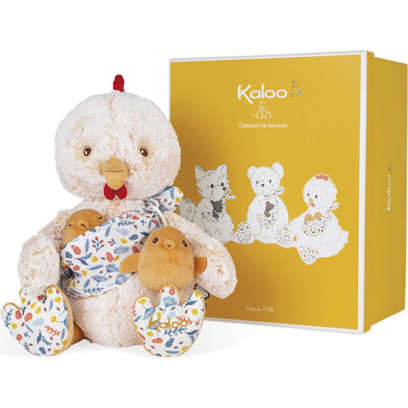 Coffret peluche Papa poule Paul Linoo (33 cm) Kaloo