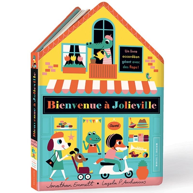 Livre accordéon Bienvenue à Jolieville Marcel et Joachim
