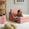 Fauteuil Moon Guava Pink molletonné  par Wigiwama