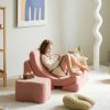 Fauteuil Moon Guava Pink molletonné  par Wigiwama