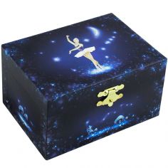 Boîte à bijoux musicale phosphorescente Ballerine bleue