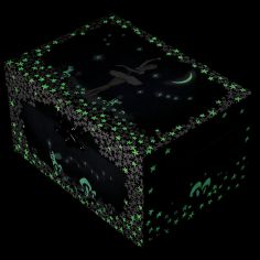 Boîte à bijoux musicale phosphorescente Ballerine bleue