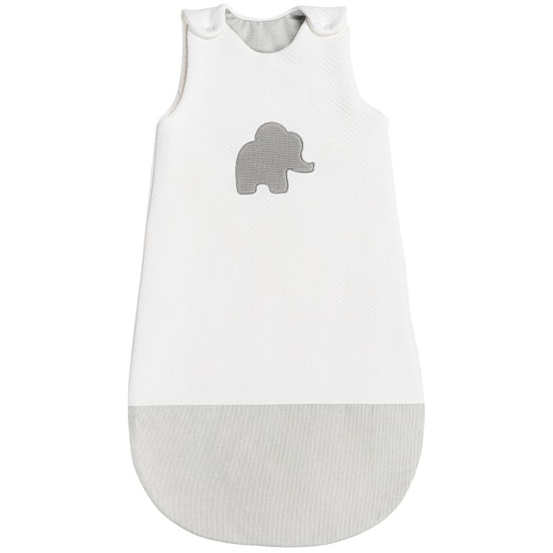 Gigoteuse Tembo l'éléphant jacquard blanc (90 cm) Nattou