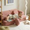 Canapé modulable Settee Guava Pink molletonné  par Wigiwama