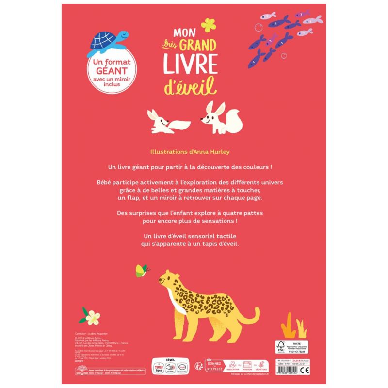 Mon très grand livre d'éveil Le monde des couleurs Auzou Editions Produit 4