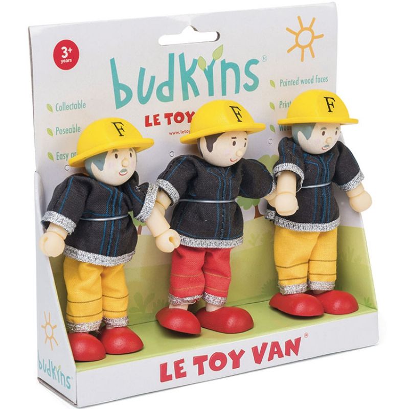 Lot de 3 figurines pompiers (9 cm) Le Toy Van
