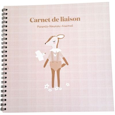 Carnet de liaison Faon liberty (54 pages) Charlie et Suzie