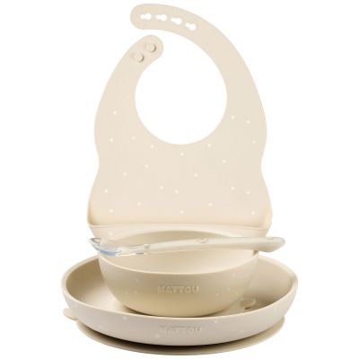 Coffret repas en silicone Argile-Etoiles (4 pièces)