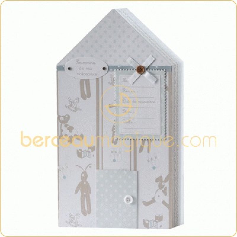 Coffret maison ''Souvenirs de ma naissance'' (bleu) Amadeus Les Petits