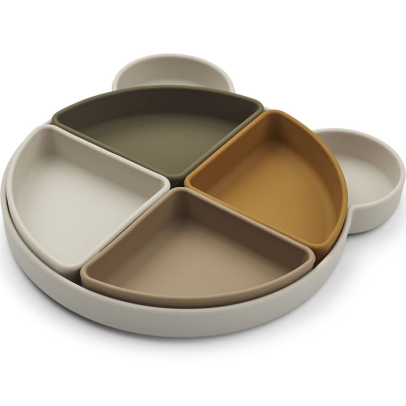Assiette à compartiments Arne Mr Bear Sandy multi mix Liewood