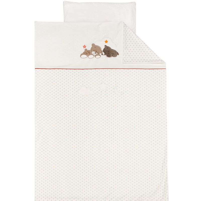 Housse de couette + taie d'oreiller Mia & Basile (100 x 140 cm) Nattou