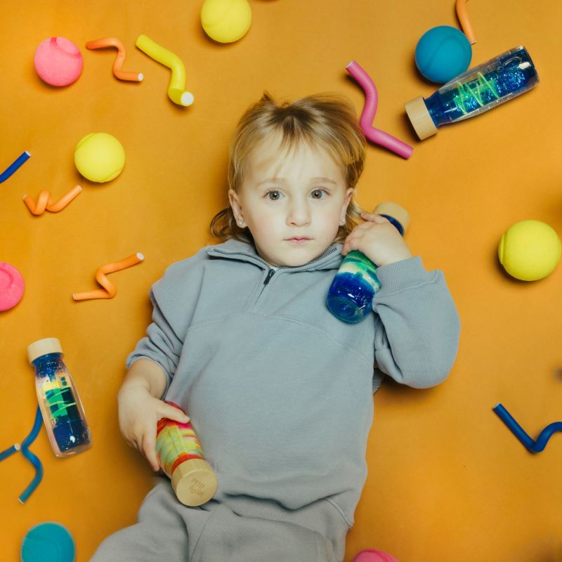 Bouteille sensorielle Move Spiral Blue Petit Boum Ambiance 6
