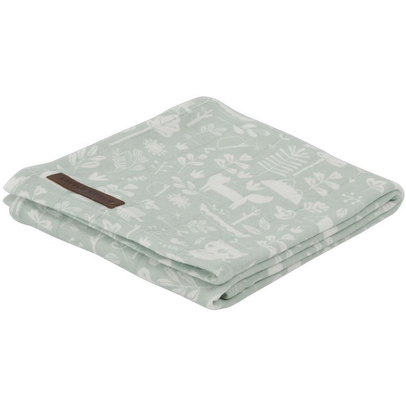 Maxi-lange Adventure mint (120 x 120 cm) Little Dutch