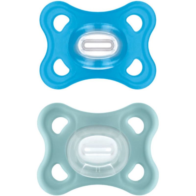 Lot de 2 sucettes Comfort en silicone Bleu (2-6 mois) MAM Produit 1