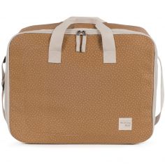Valise de maternité à pois Poppy Cannelle - Walking Mum