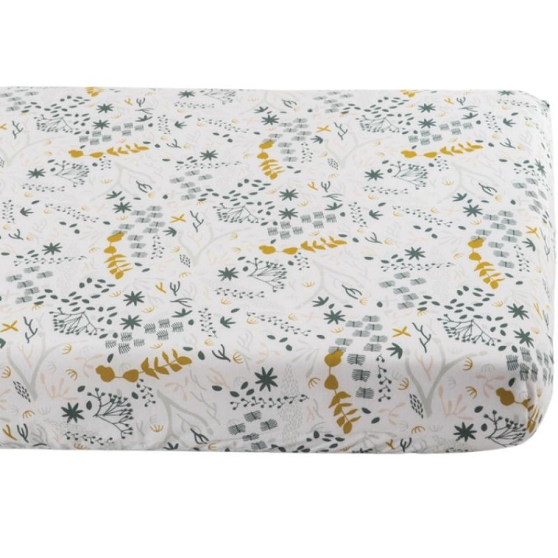 Drap housse en coton bio Yukari (60 x 120 cm) Kadolis