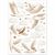 Variation Beige du produit Planche de stickers muraux Oies sauvages (A3) de la marque Lilipinso