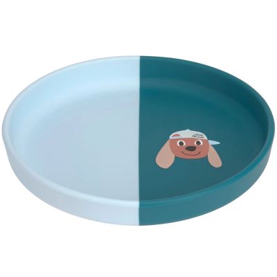 Assiette en silicone Tiny Team Chien