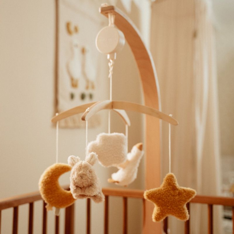 Mobile musical en bois FSC Newborn Little Dutch Ambiance 5