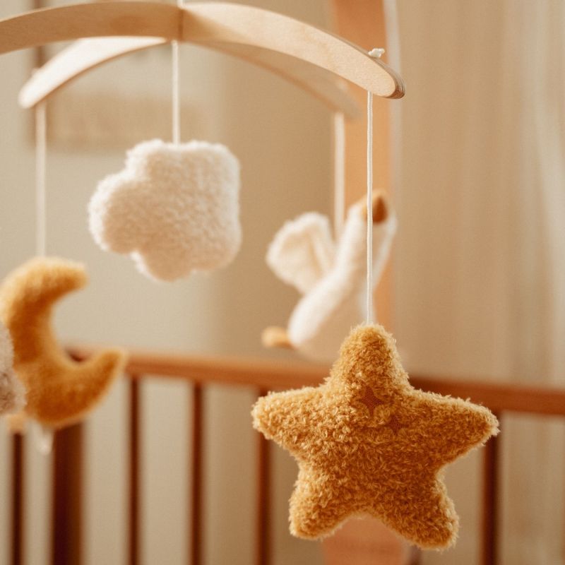 Mobile musical en bois FSC Newborn Little Dutch Ambiance 7
