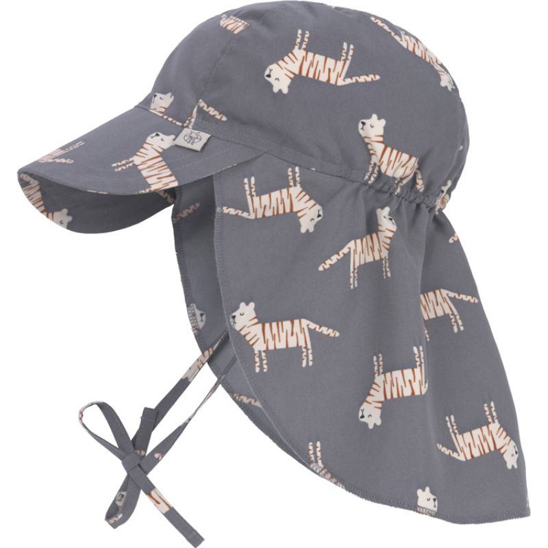 Casquette protège nuque Tigre gris (3-6 mois) Lässig