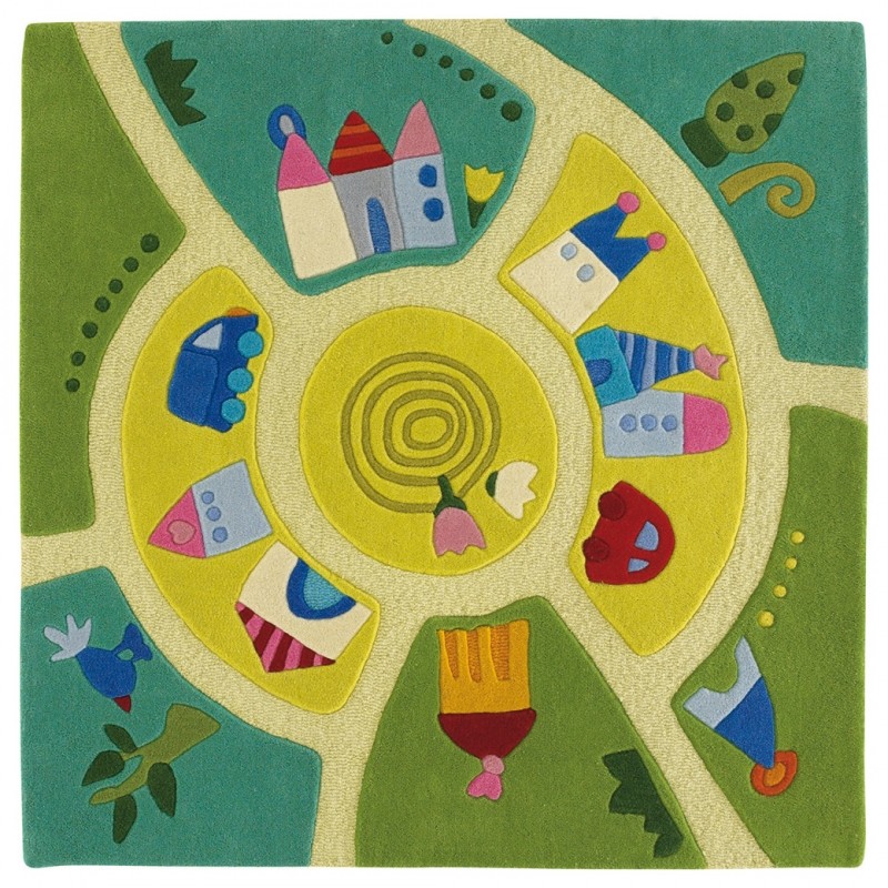 Tapis Monde du jeu (140cm x 140cm) Haba