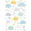 Stickers A3 nuages et pluie Smile, it's raining by Dawn Machell (29,7 x 42 cm) - Lilipinso
