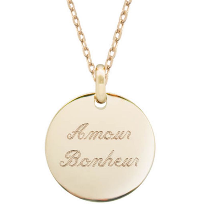Collier Petits Trésors chaîne 50 cm personnalisable (plaqué or) Petits trésors