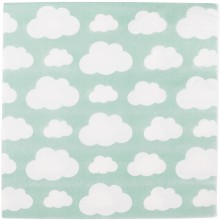 Serviettes en papier nuages aqua (20 pièces)  par My Little Day