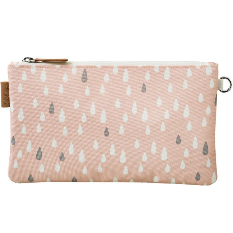 Pochette gouttes rose Fresk