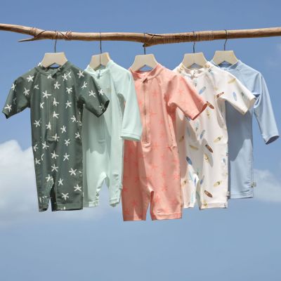 Combinaison anti-UV Planches de surf écru (19-24 mois)