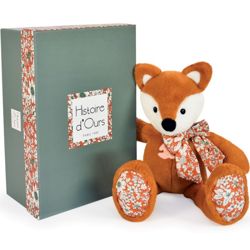 Coffret peluche renard Copains câlins (25 cm) Histoire d'Ours
