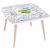 Variation Blanc du produit Pack table à colorier Coloritable + 2 Chaises Ferme de la marque DBKids