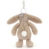 Porte-clé Bashful Lapin Beige  par Jellycat